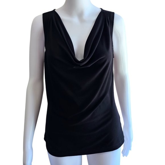 Calvin Klein Tops - CALVIN KLEIN  Sleeveless Cowl-Neck Top- Black-Size Small